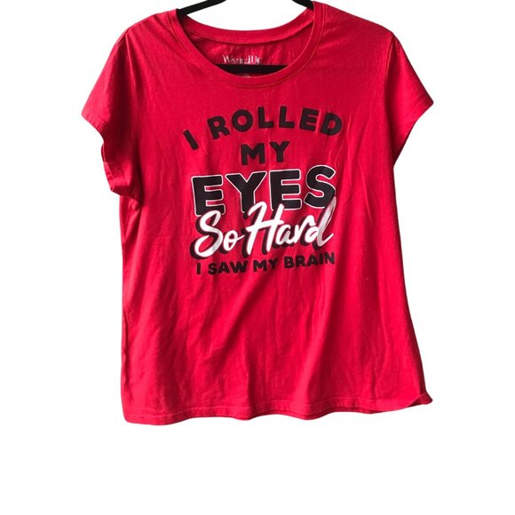 Wound Up Humorous Red Tee Shirt Sz 12 NWOT - Picture 2 of 4